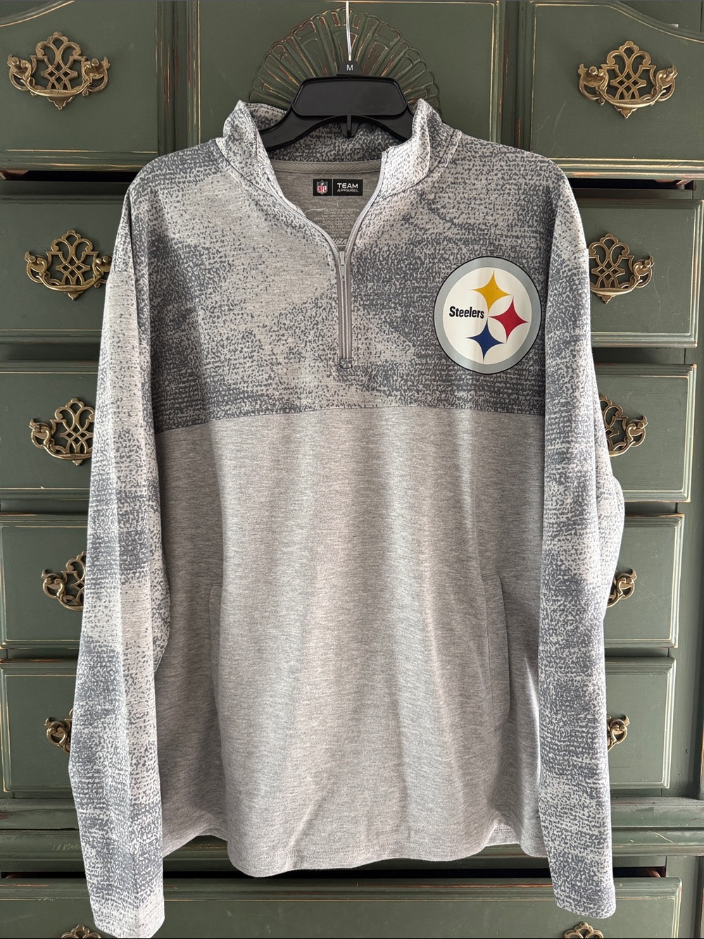 NFL Gray Quarter-Zip Pullover Sweatshirt